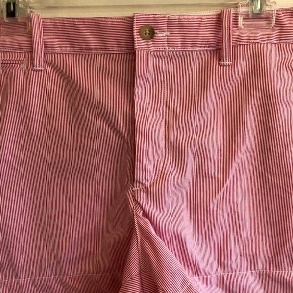 RALPH LAUREN POLO Pink Seersucker Shorts 8 - Picture 4 of 16